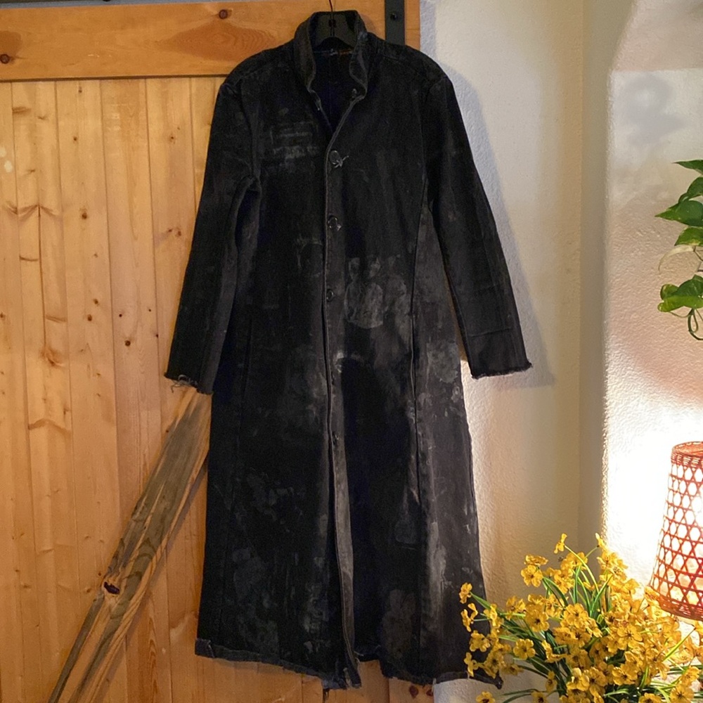 Bummer Bunny Local Artist Jacket | Long Denim Coat